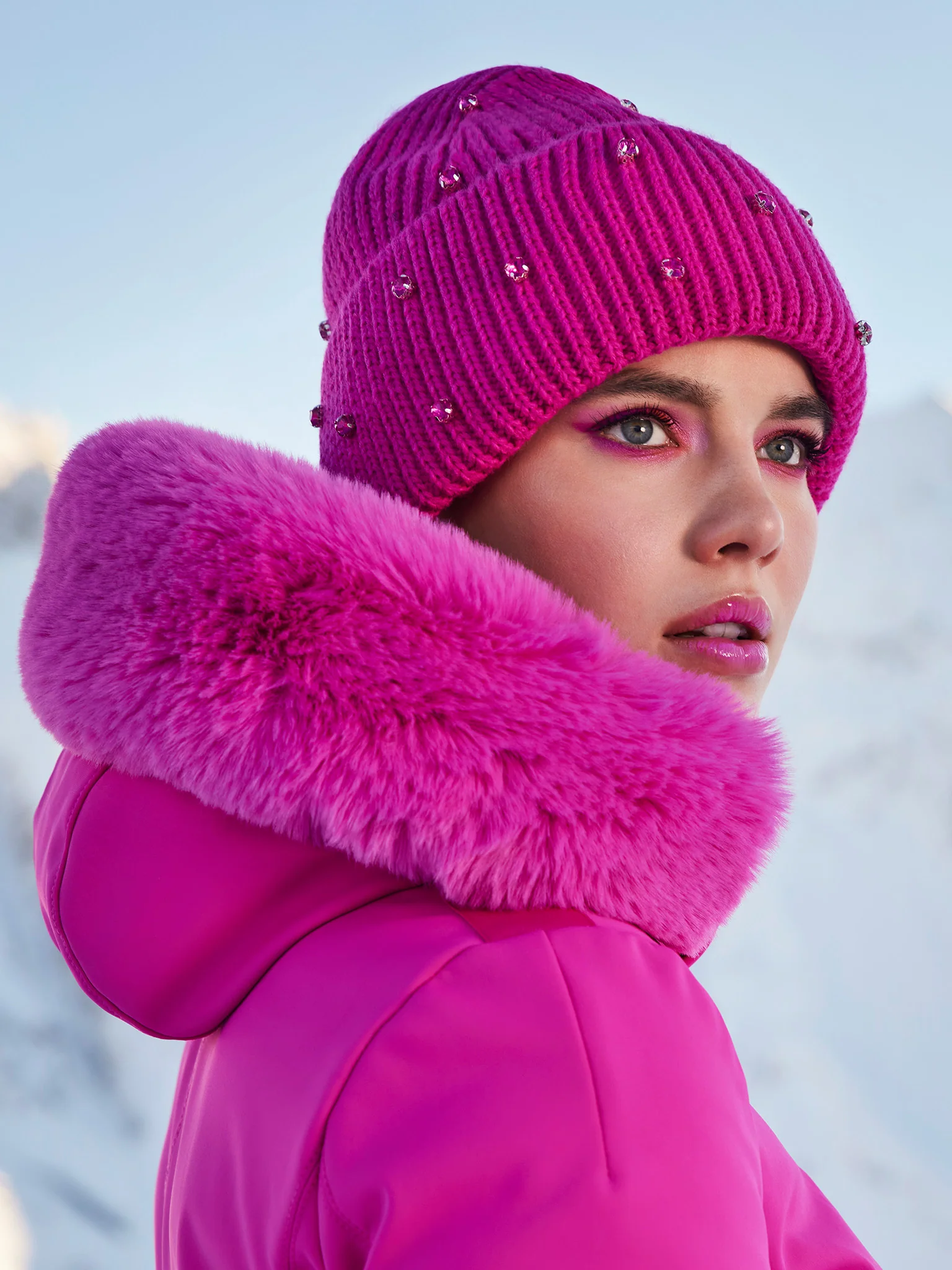 GISELLE FAUX BORDER ski jacket - Image 6