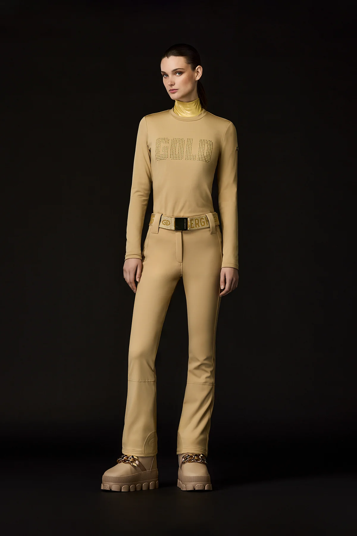 PIPPA GOLD LONG SKI PANTS - Image 2